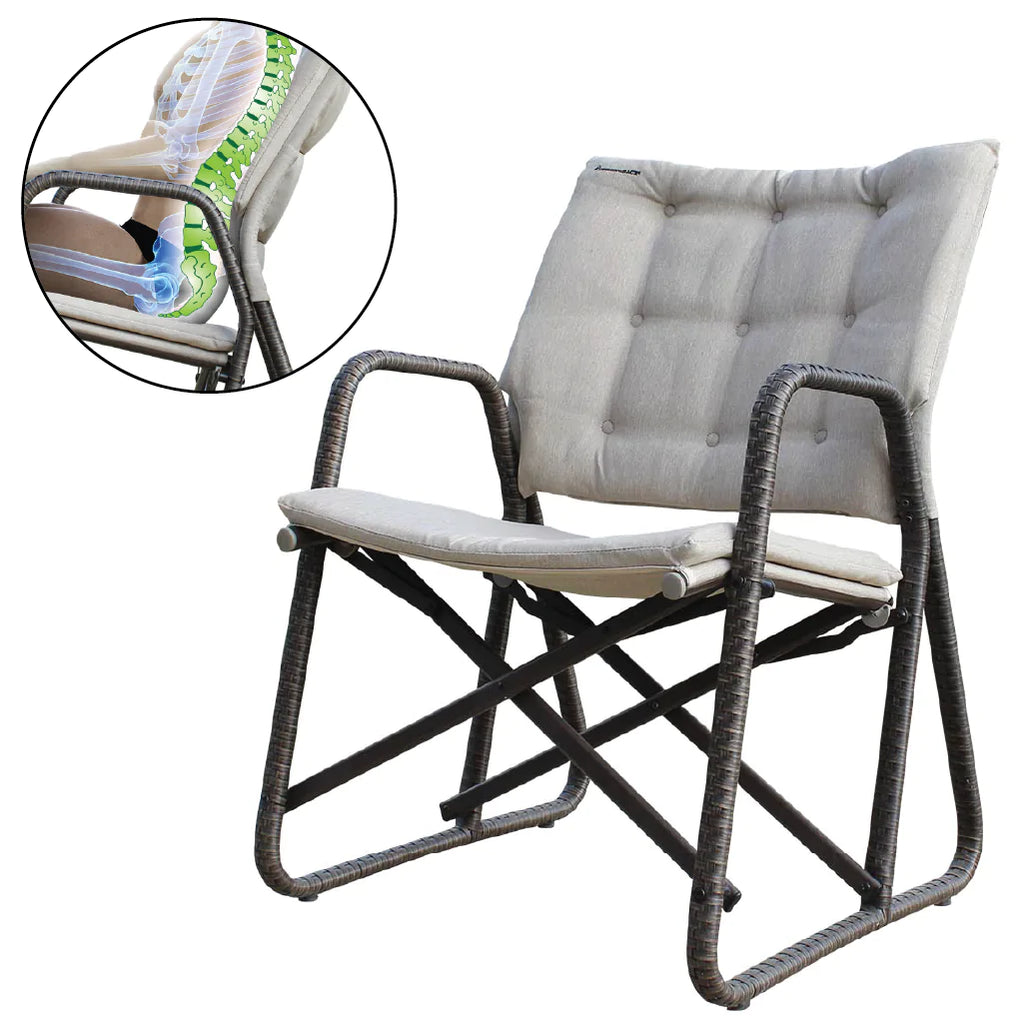 Strongback best sale camping chair