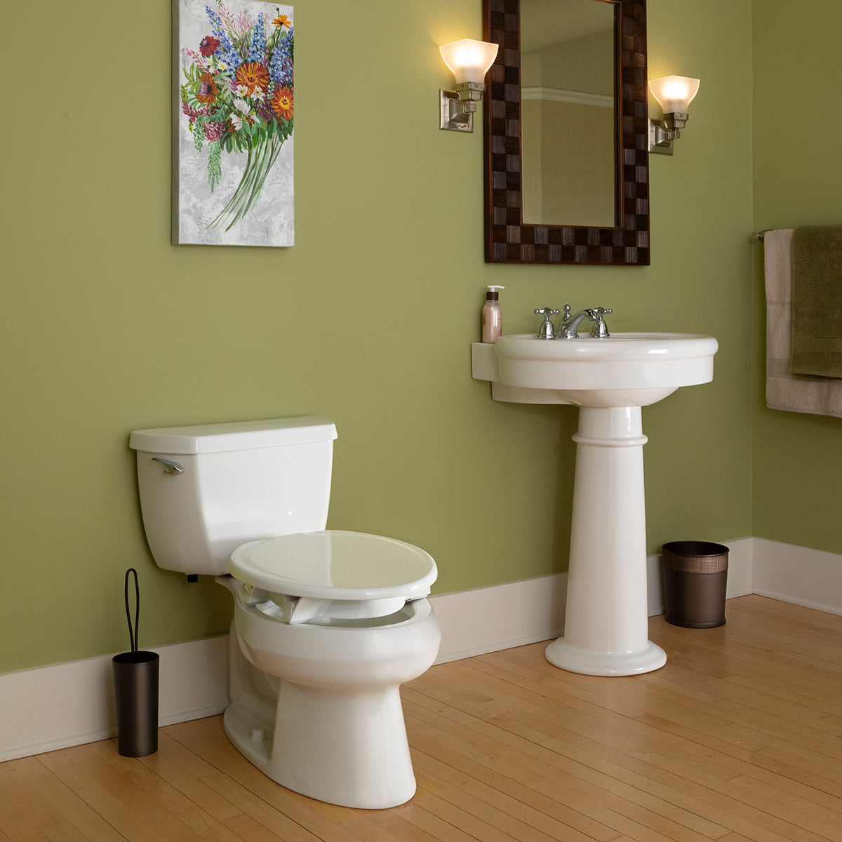 Bemis "Clean Shield" Elongated Raised Toilets Seat