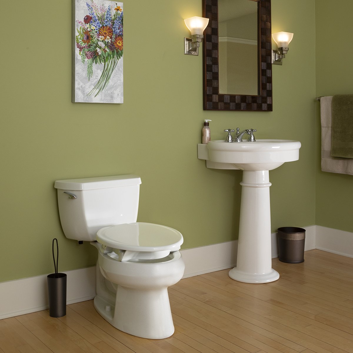 Bemis "Clean Shield" Round Raised Toilets Seat