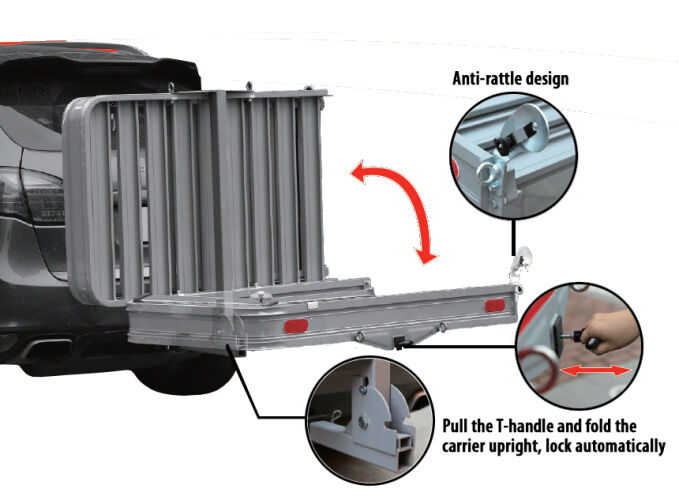 Enthuse - Scooter Hitch Carrier with Loading Ramp.