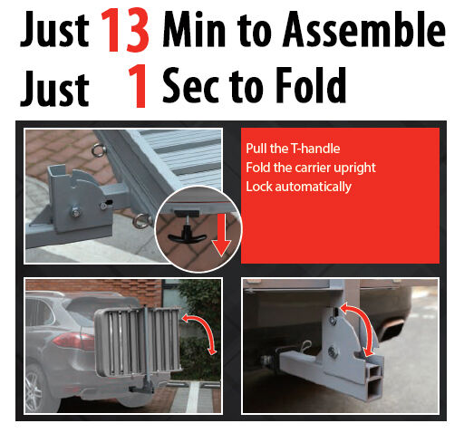 Enthuse - Scooter Hitch Carrier with Loading Ramp.